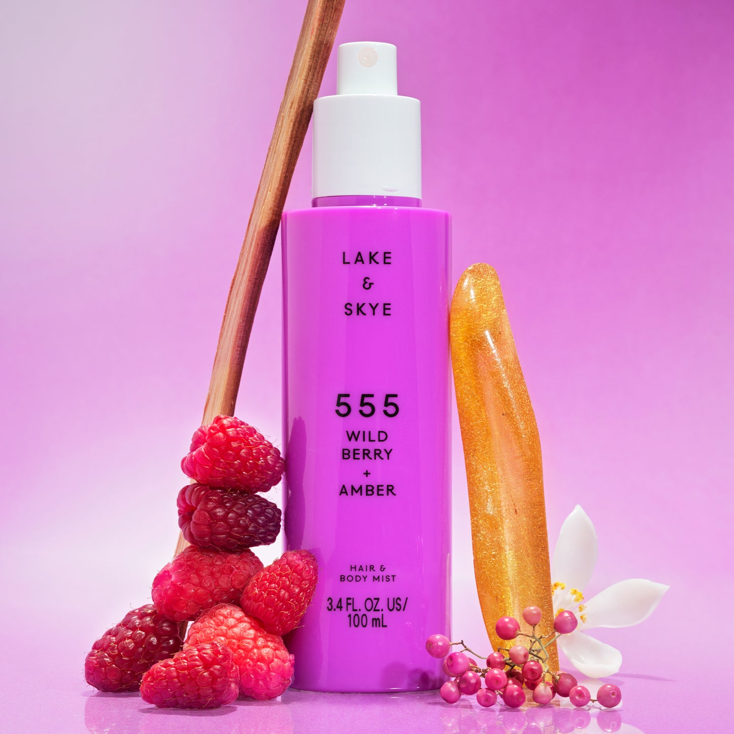 555 Wild Berry + Amber Hair & Body Mist