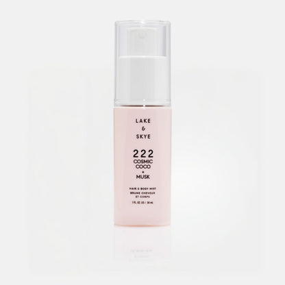 222 Cosmic Coco + Musk Hair & Body Mini Mist