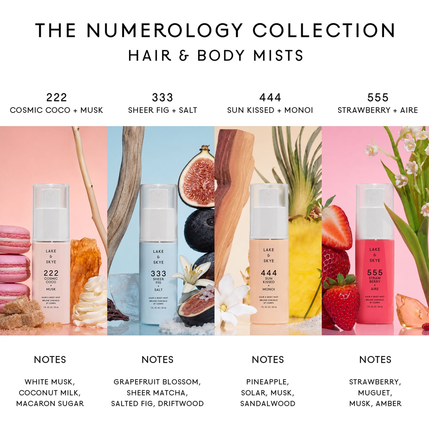 444 Sunkissed + Monoi Hair & Body Mini Mist