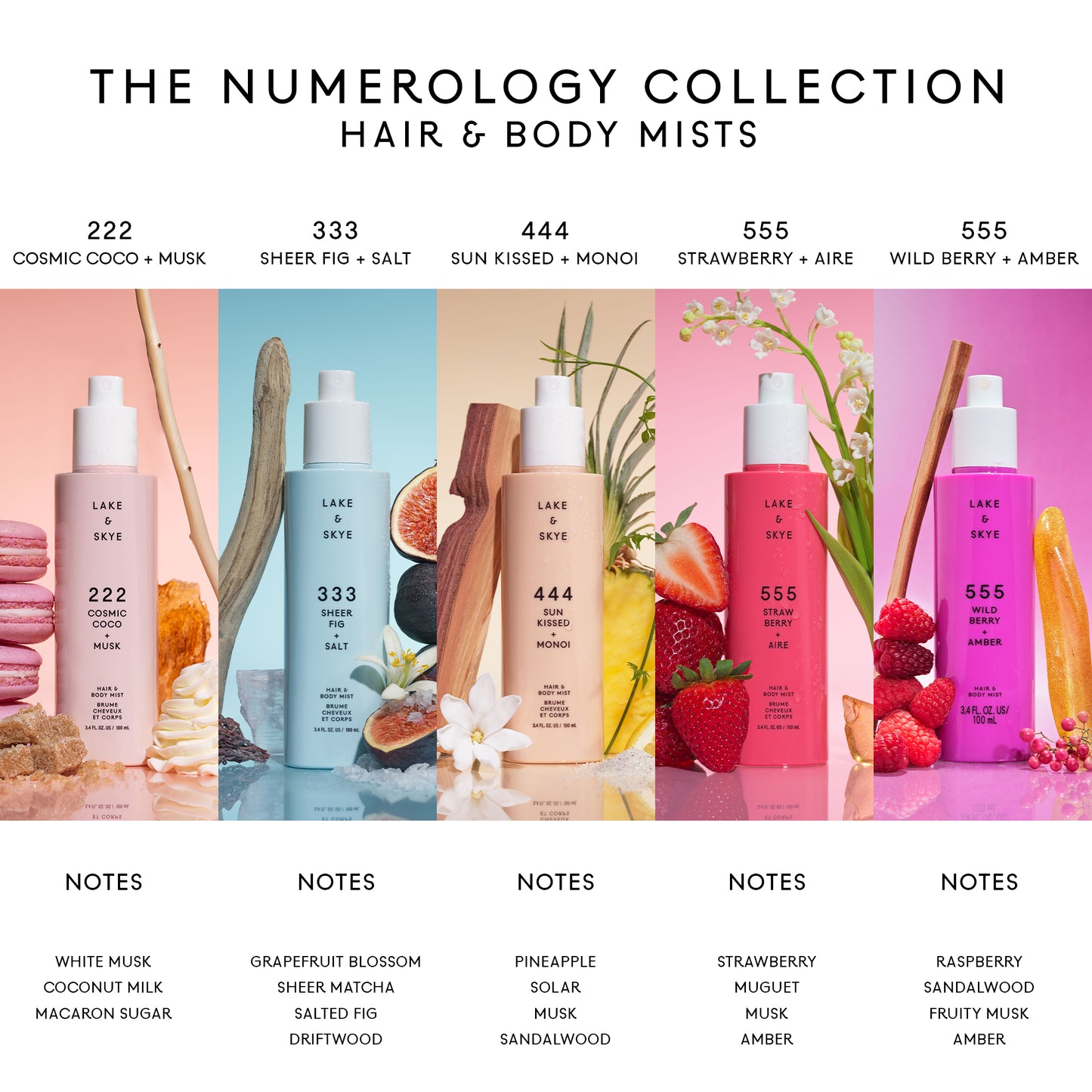 555 Wild Berry + Amber Hair & Body Mist